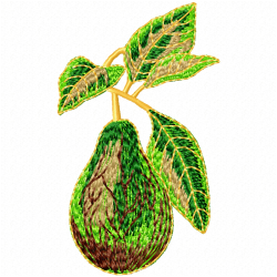 Pear Embroidery Design 2 Pear Embroidery Design 2